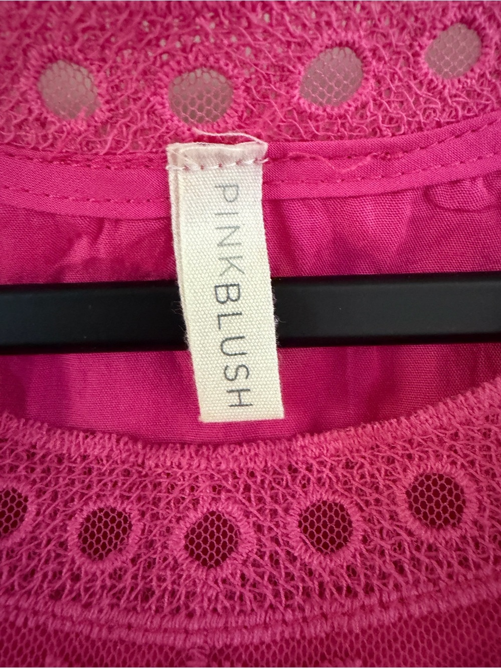 Pink blush babydoll style dress small - Picture 3 of 6